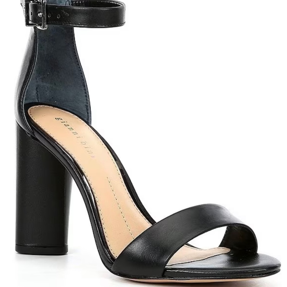 Gianni Bini Joenah two piece ankle strap block heel dress sandal. Size 5.5